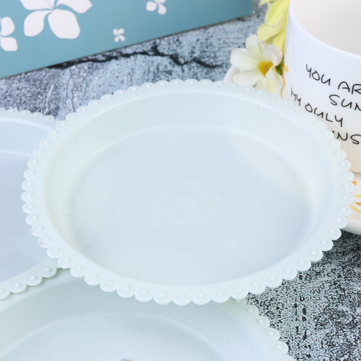 Drip Tray Saucer - 20 Stück runde Blumentopfuntersetzer aus verdicktem