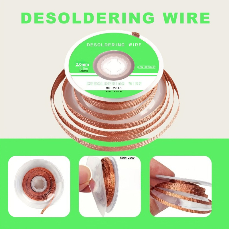 Copper Wire Roll - No-Clean Entlötdraht aus Kupfer, Lötdrahtrolle, Zinnabsorptionsdraht,