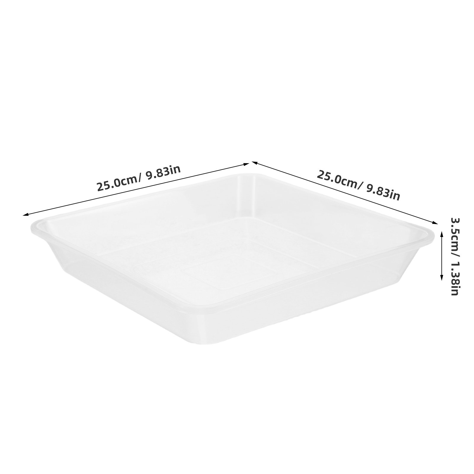 4 Stück transparente, quadrati – Drip Tray Saucer Bewertung und Preis